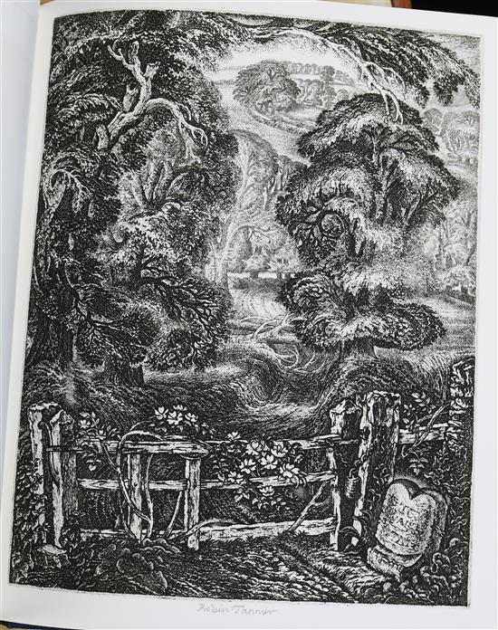 Robin Tanner (1904-1988) British Etchers 1850-1940 including etchings by Tanner of a Wren, Full Moon and The Old Road overall 13 x 10.5
